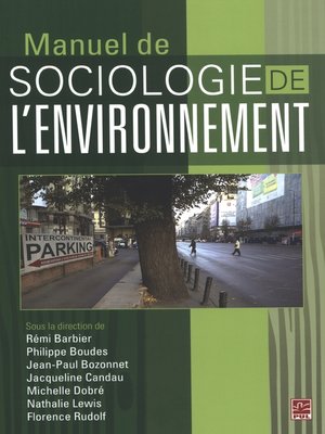 cover image of Manuel de sociologie de l'environnement